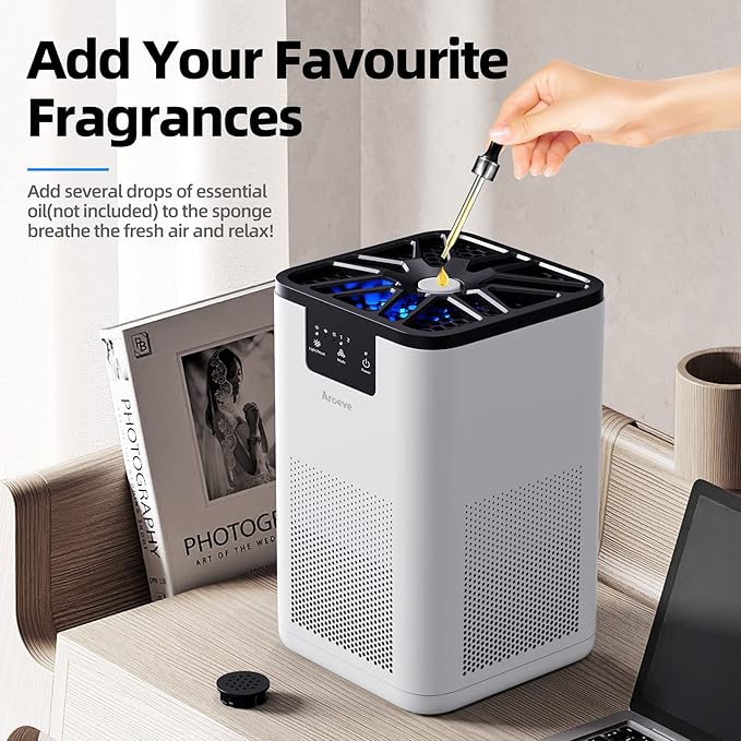 AROEVE Air Purifiers for Bedroom Air Purifier With Aromatherapy Function